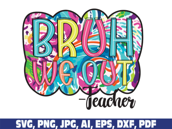 Bruh We Out Teacher Scribble Doodle: Embroidery Review