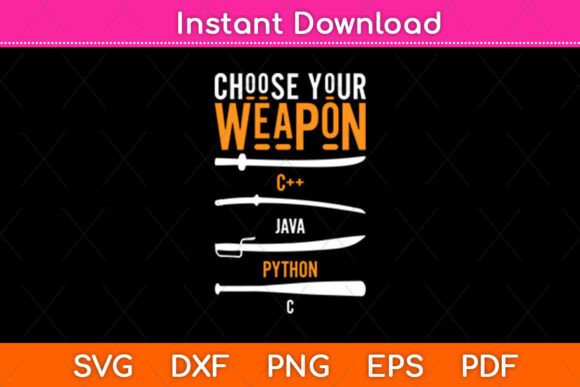 Choose Your Weapon: Java Python Embroidery