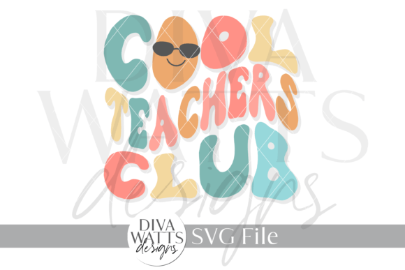 Cool Teachers Club Word Art SVG Review