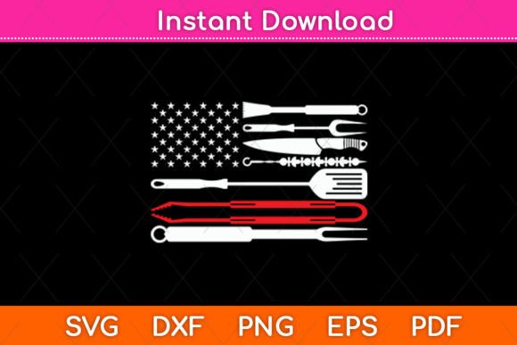 Funny American Flag Grilling Tools SVG Review