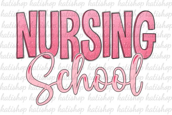 Pink Nursing School Glitter Sublimation Review