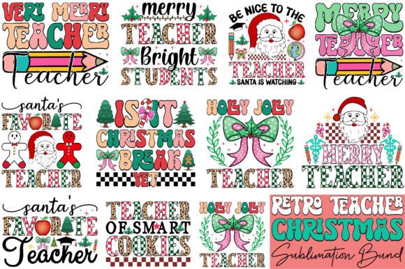Retro Teacher Christmas Sublimation Bund Review