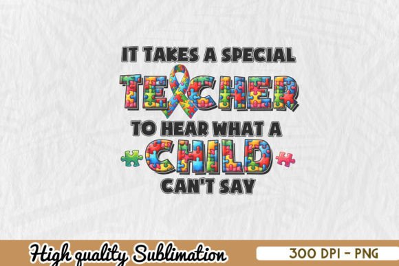 Special Teacher Autism Awareness PNG Review