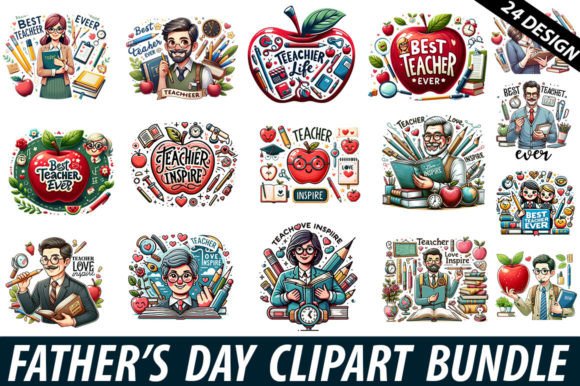 Teacher Sublimation Clipart Bundle Review